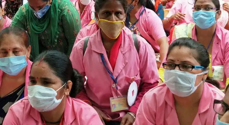 Asha-workers-protest