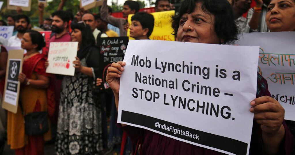 Protests-in-Ahmedabad-against-mob-lynching-in-2018
