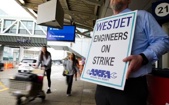 Canadian_airline_WestJet_strike