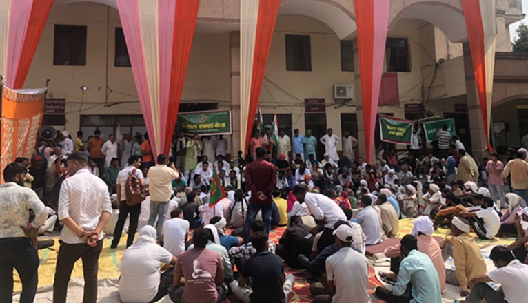 Kisan_ekata_kendr_protest